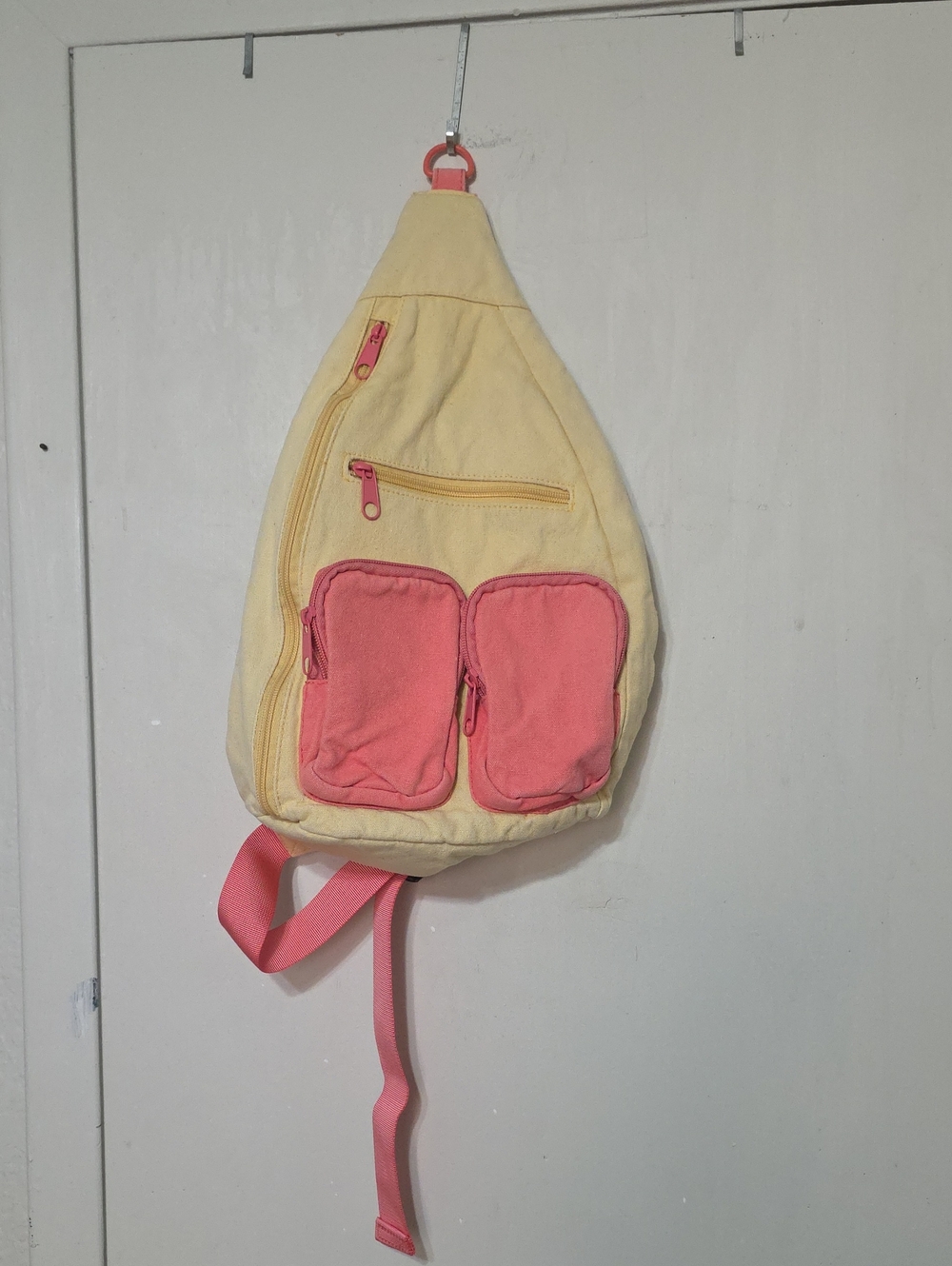 Yellow & Pink Sling Backpack
